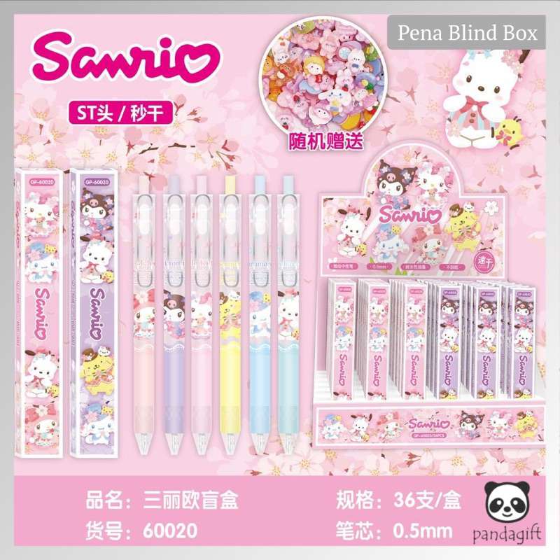

Delunashop pulpen Blind Box Pen SRO Kuromi Cinamoroll Lotso panda