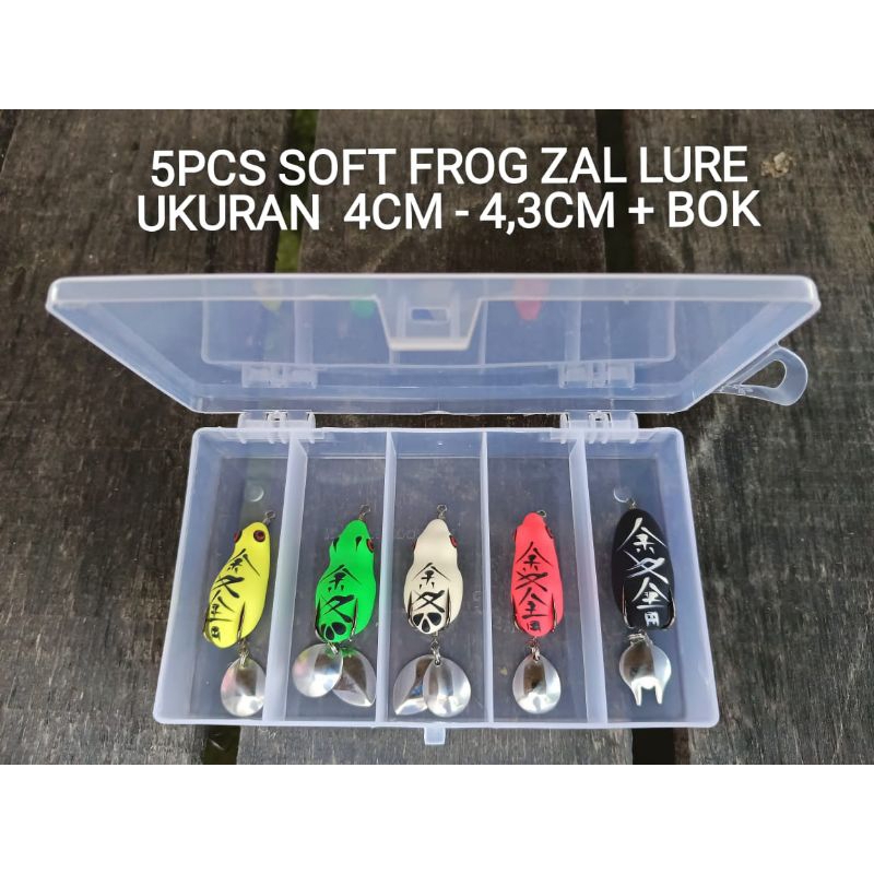 5PCS SOFT FROG ZAL LURE+BOX