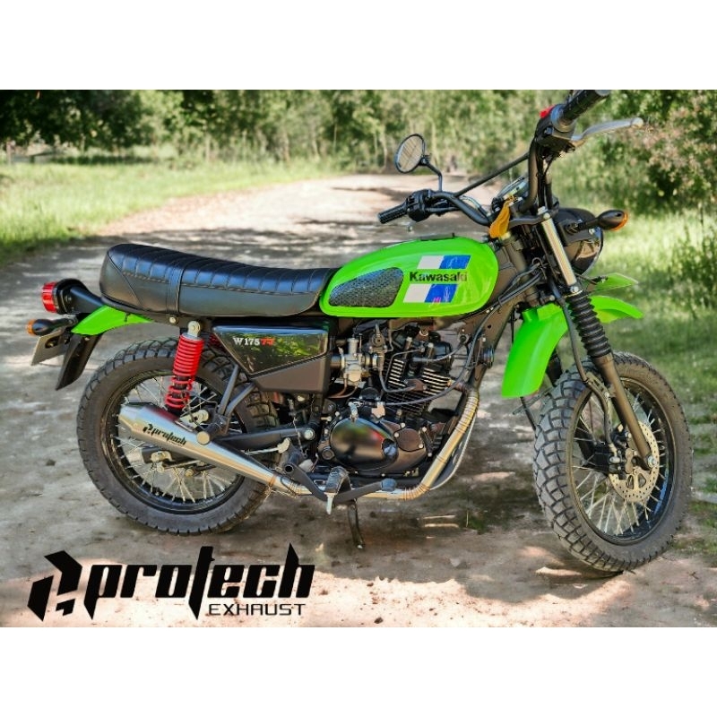 Kawasaki W175 TR — Jap Long · Silver — foto 3