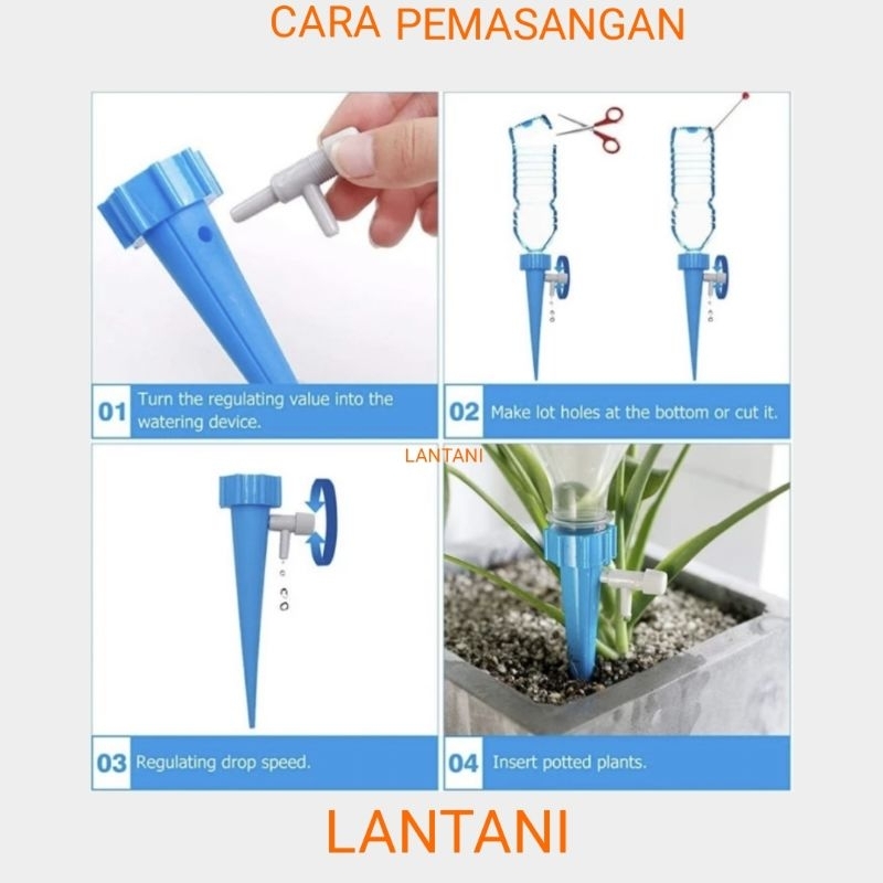 ALAT SIRAM TANAMAN POT BUNGA TETES DRIP ALAT TETES TANAMAN
