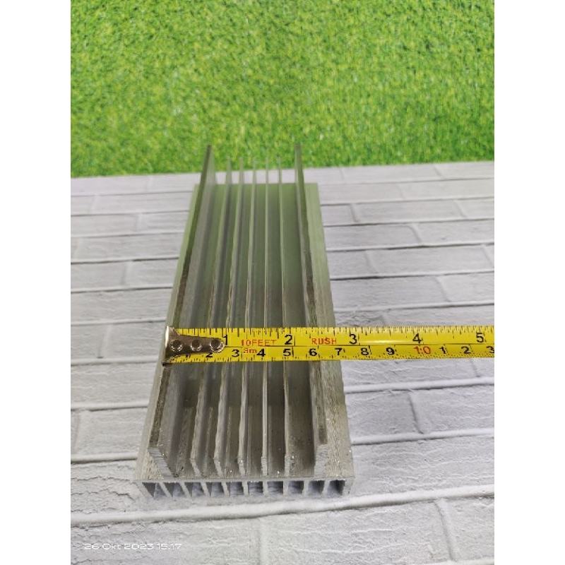 Heatsink 2u 20cm tipis (ketebalan 4mm) pendingin power ampilifier