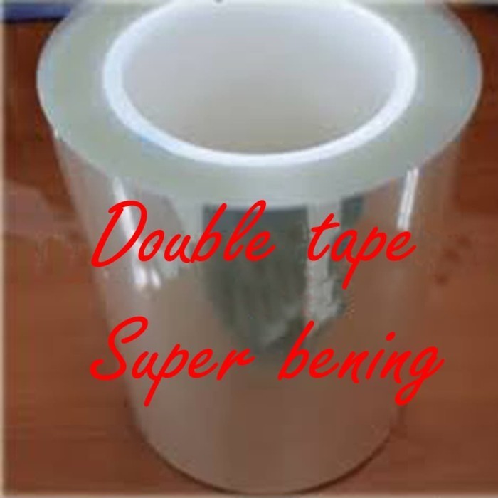 

Double Tape Bening 30 cm & 34 cm Transparan Tembus Pandang Cocok Utk Glass/Mika