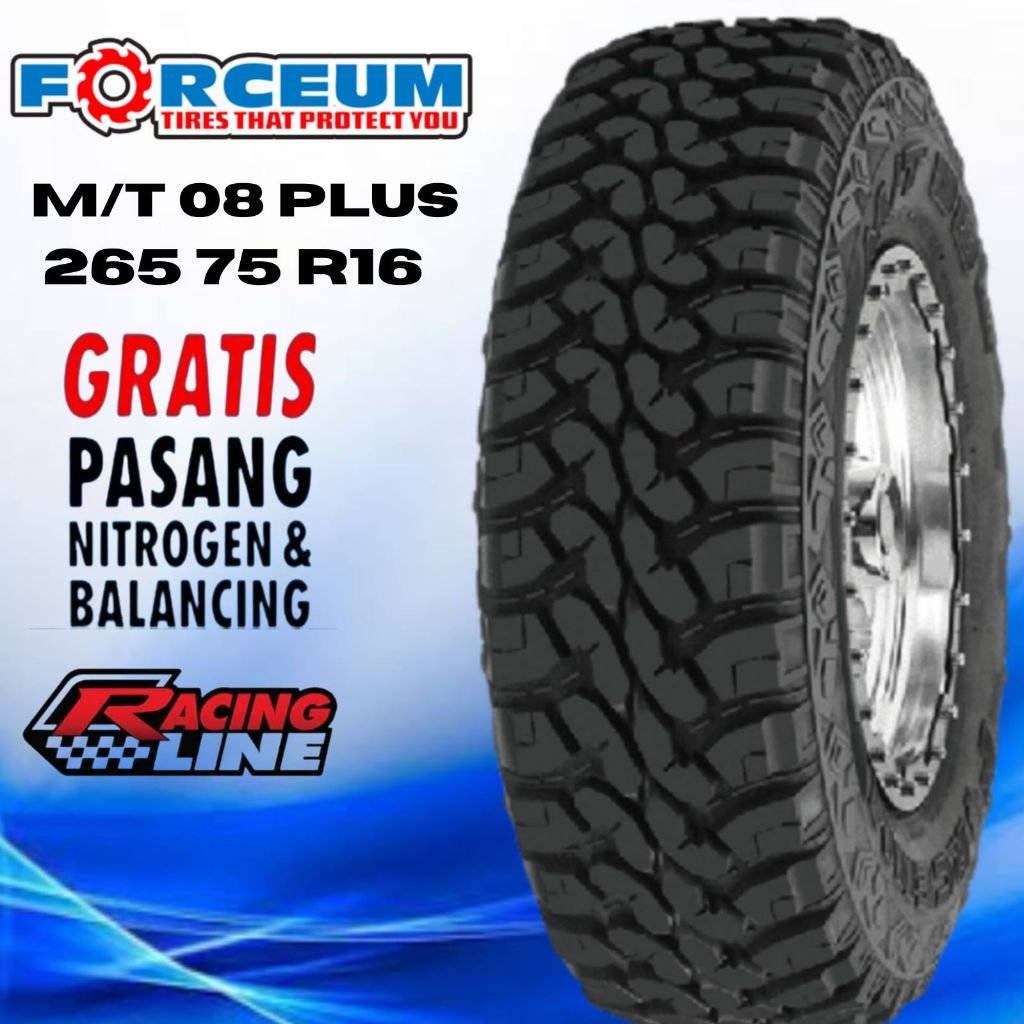 BAN MOBIL OFFROAD RING 16 FORCEUM M/T 08 PLUS 265 75 R16 PANTHER