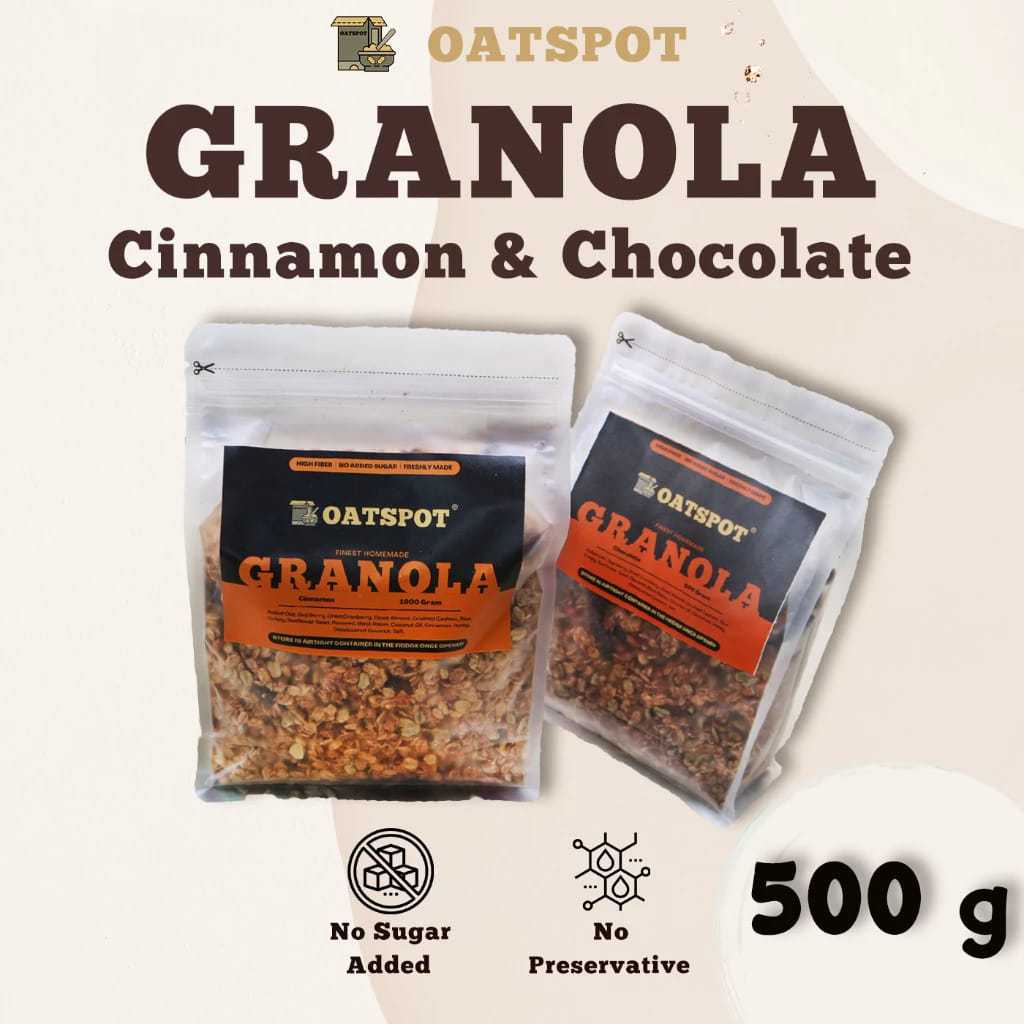 

Granola 500 g - Almond, Goji Berry, Cranberry (Fruit & Seed) - OATSPOT