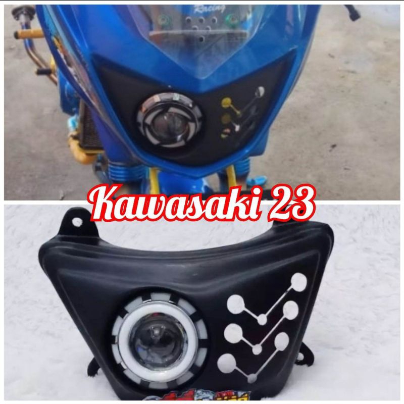 Custom lampu depan ninja R reflektor projie lampu projie led