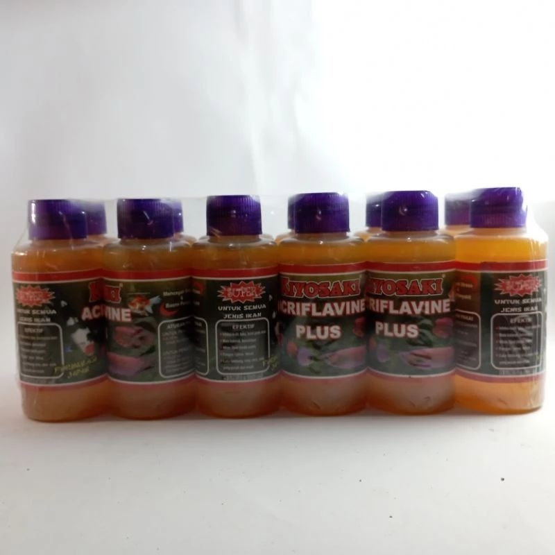 Acrivlafine 1 lusin isi 12btl acrivlafine 1 pak lusinan obat kuning ikan hias