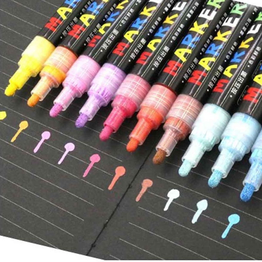 

M&G Acrylic Pen Paint Marker / Pen Cat Spidol Akrilik Segala Permukaan (Medium Point) Satuan APL976D0