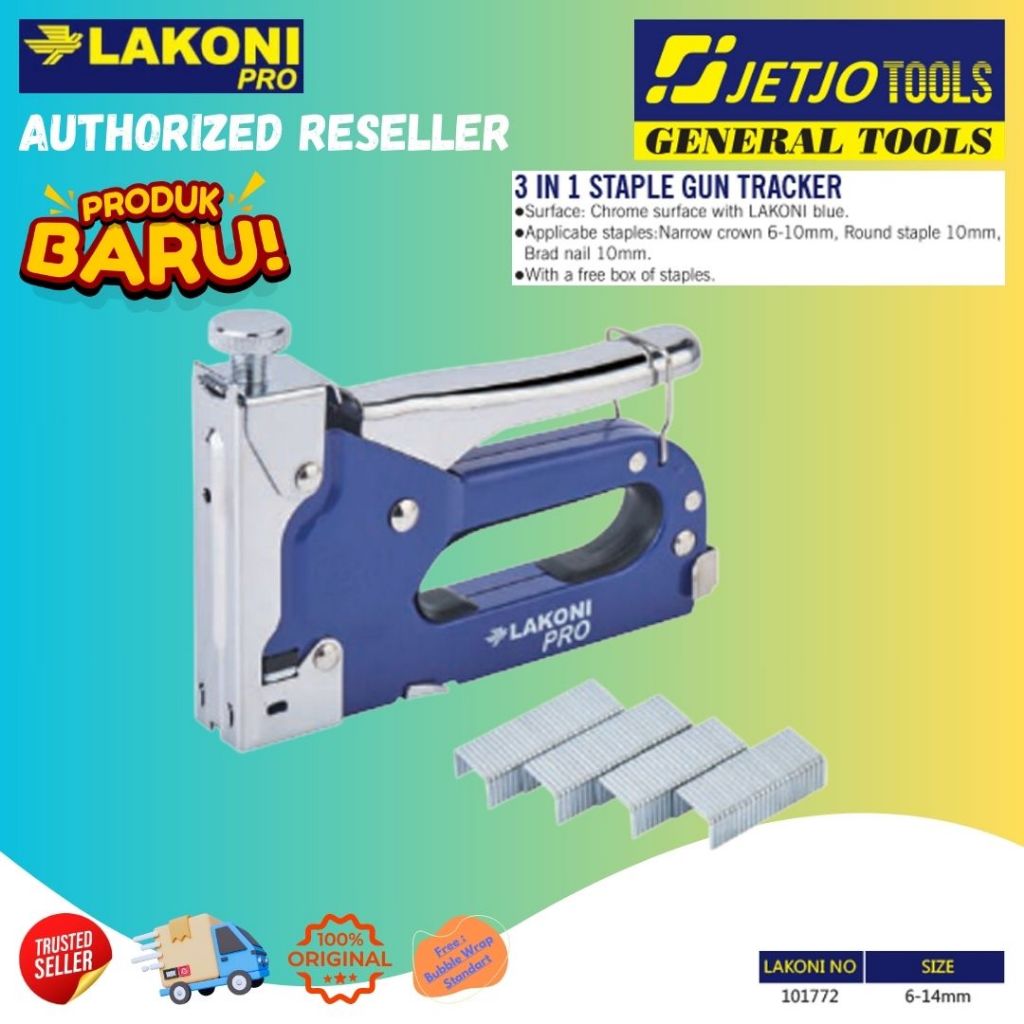 

Lakoni Pro Staples 6-14mm 3in1 Staples Gun Tracker 101772