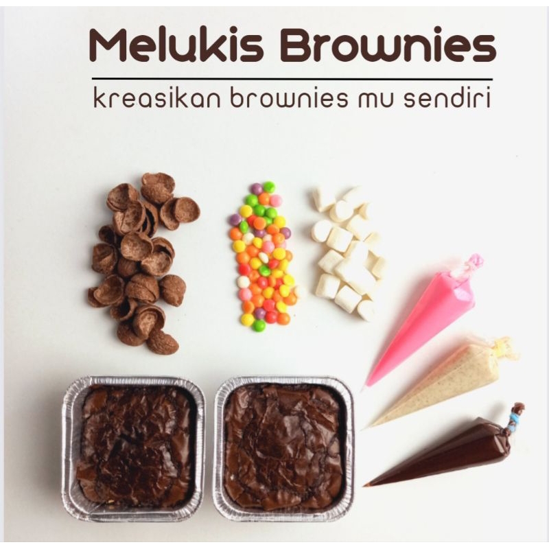 

Melukis Brownies Kreasikan Browniesmu Sendiri Paket Komplit