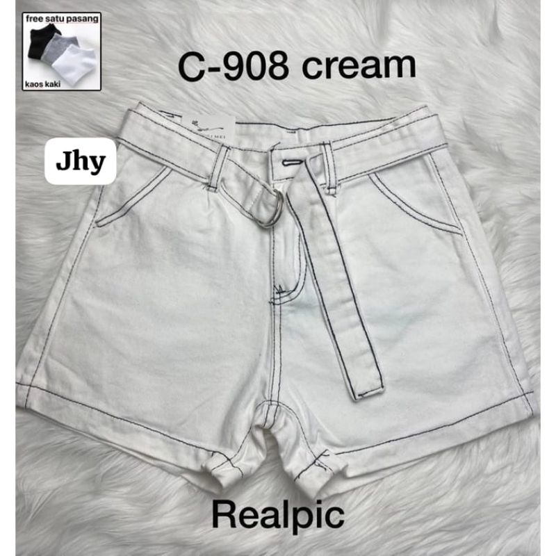 hot pants celana pendek jeans wanita/ hight waist hotpants jeans korean style / celana wanita sobek 