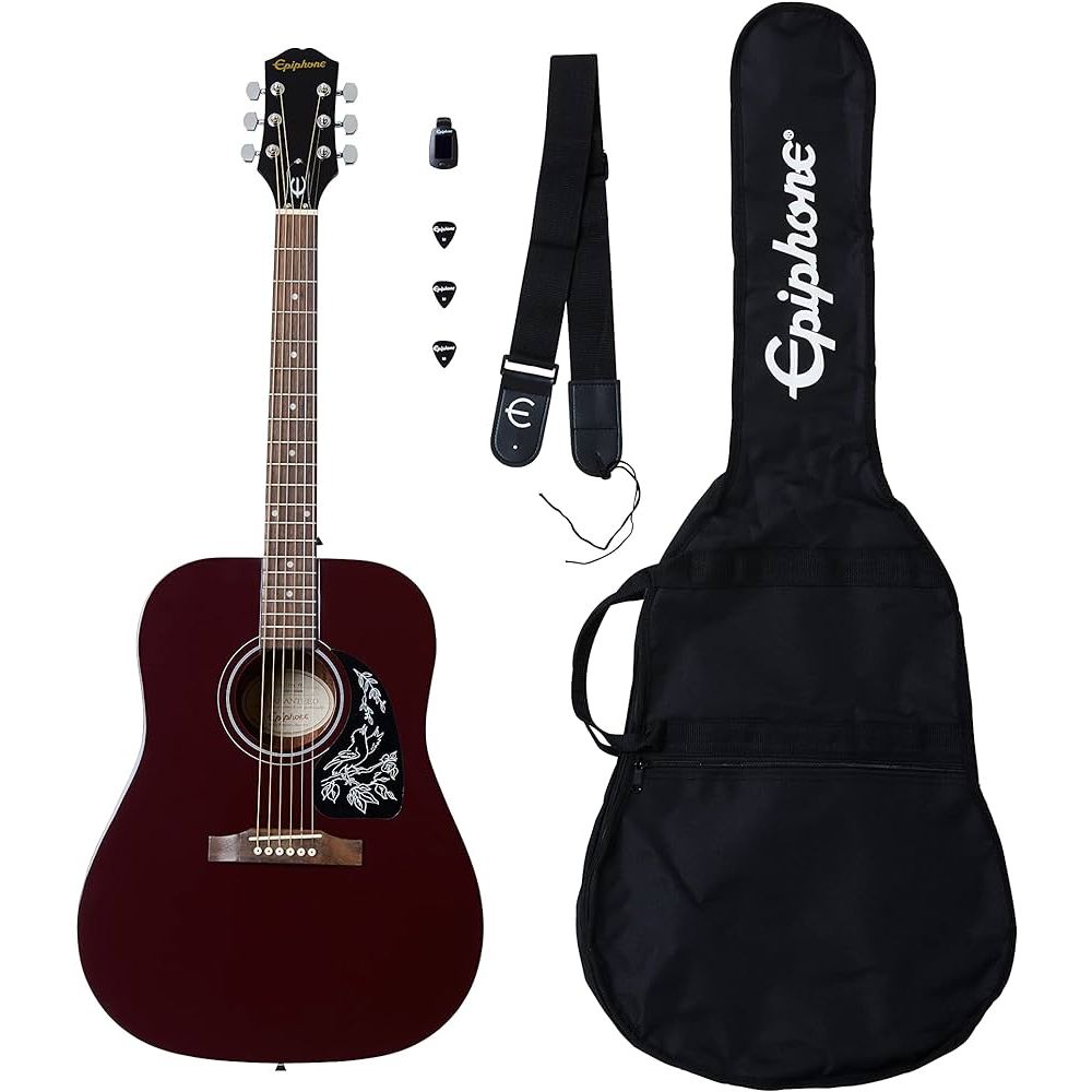 Epiphone Starling Player Pack ORIGINAL Wine Red Acoustic Gitar Akustik Lengkap