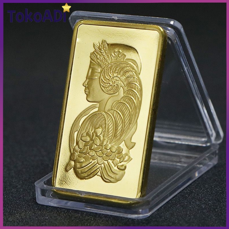 Logam Mulia 100 gram Fine Gold 999.9 Logo Bank Swiss Emas Replika