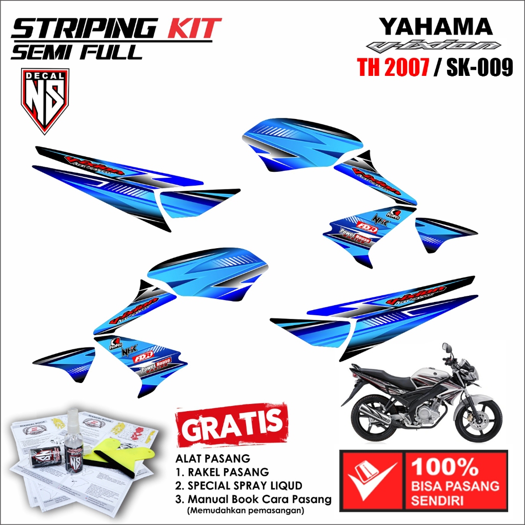 Striping Vixion Old Stiker Vixion Old 2007 Grafis Racing