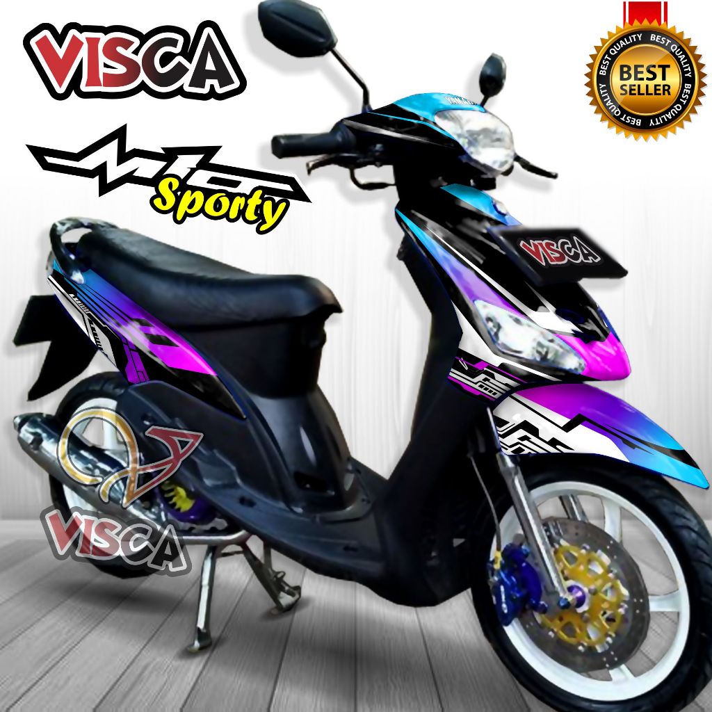 Decal Mio Sporty Full Body Stiker Mio Sporty Full Body Striping Mio Sporty Variasi Decal Hologram Mi