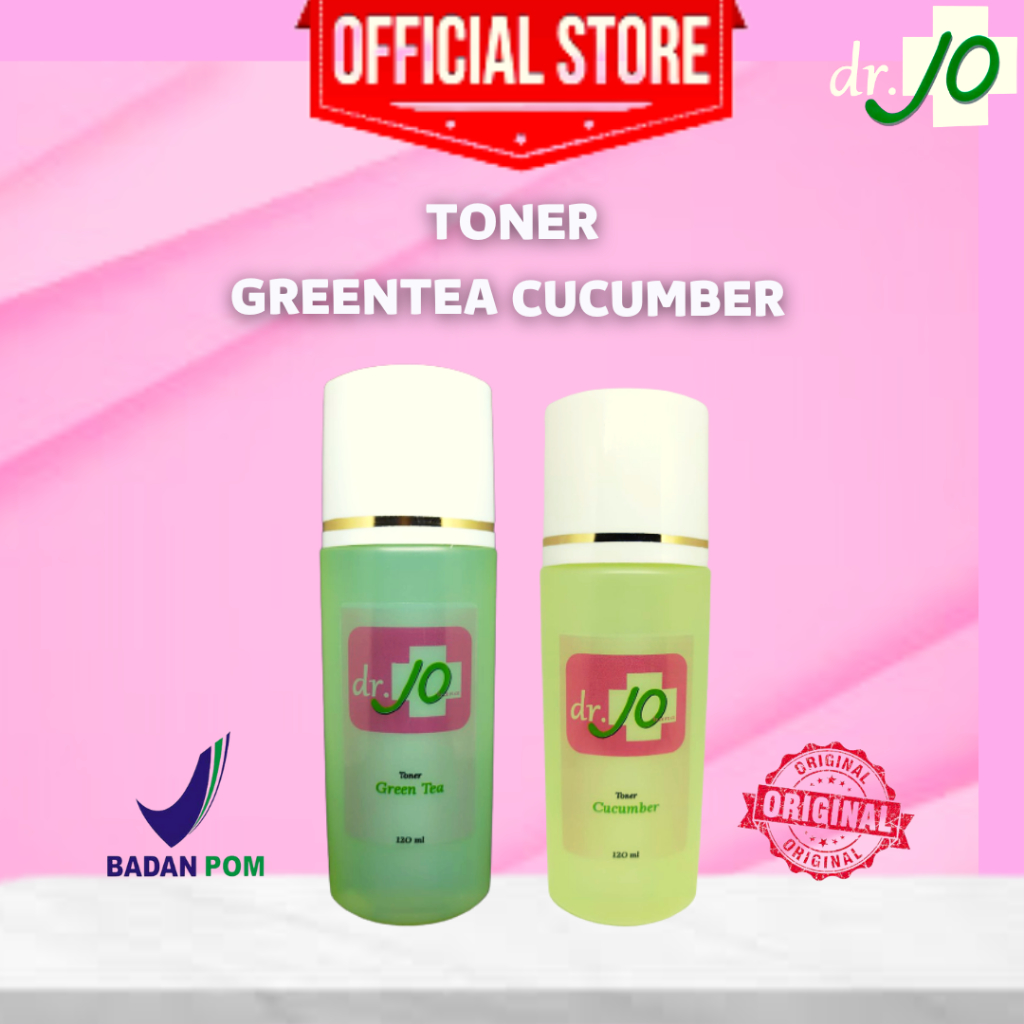 DR.JO TONER GREANTEA & CUCUMBER MENYEGARKAN & MENGGANTI PH KULIT WAJAH KLINIK DR JO