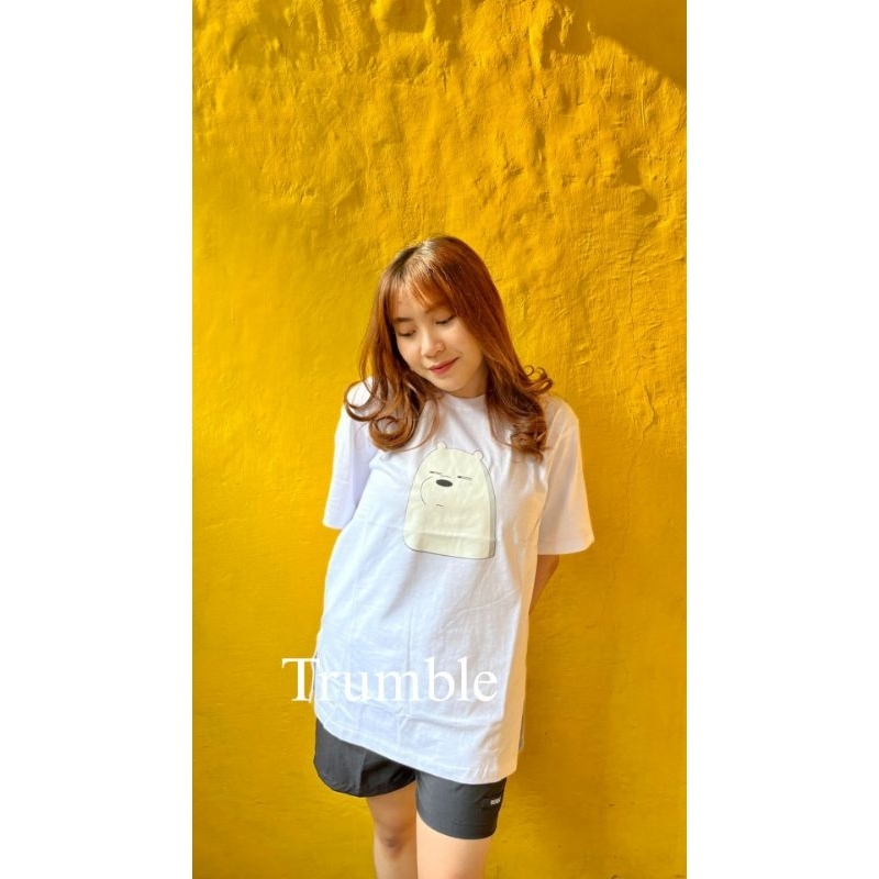 KAOS  OVERSIZE  ROBEK PINGGIR LENGAN PENDEK COTTON KEKINIAN COTTON COMBED 24s