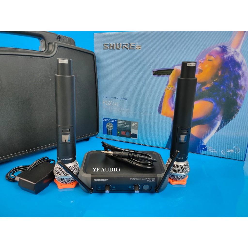 Mic wireless SHURE PGX 242 HH / shure pgx242 + Koper ( Handheld )