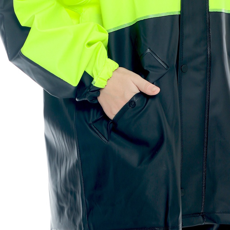 Jas hujan VND Jas Hujan Stelan Karet PVC AK 88 - BLACK/ STABILO