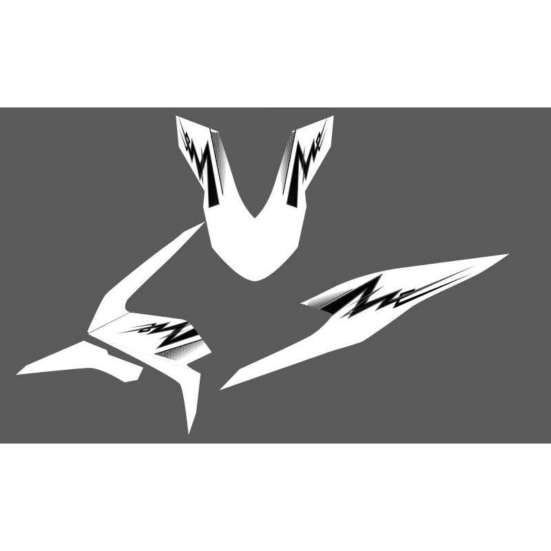 Striping Sticker Beat New Deluxe Custom Transparan Thunder