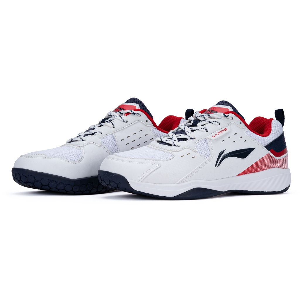 Li-Ning Badminton Shoes Ultra Force AYTS095-3 White Navy/ Red