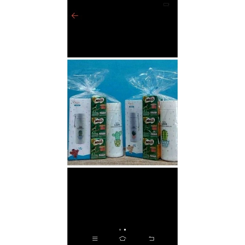 

paket susu Milo plus tromos anti panas dan dingin