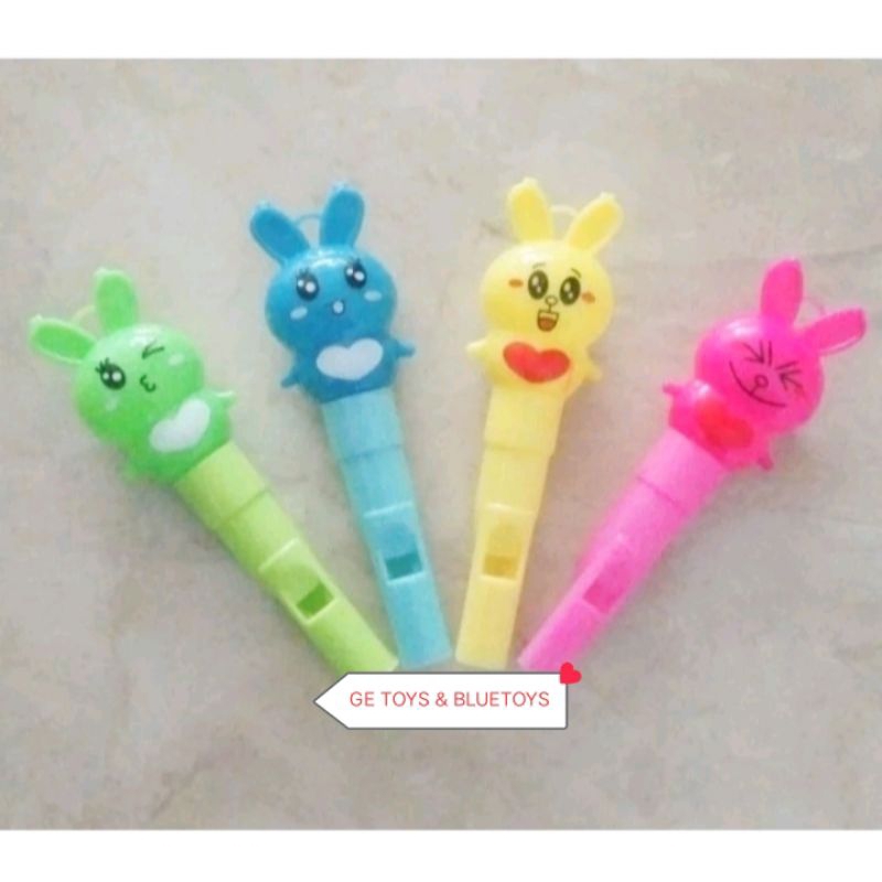 (BLUETOYS) PELUIT TERAPI WICARA BENTUK KELINCI/MAINAN EDUKATIF ANAK SPEECH DELAY TERLAMBAT BICARA/AL