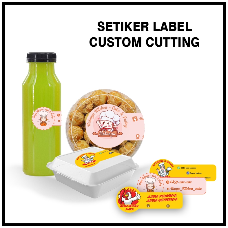

Label kemasan setiker makanan