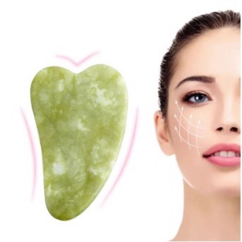 Gua Sha Batu Giok Asli 100% Original