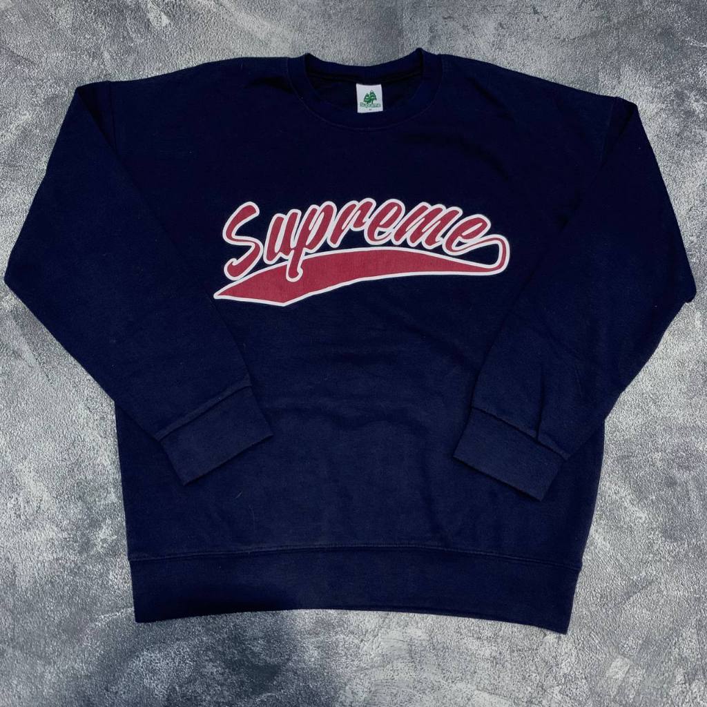 Crewneck Supreme Korea Navy Branded Original Second