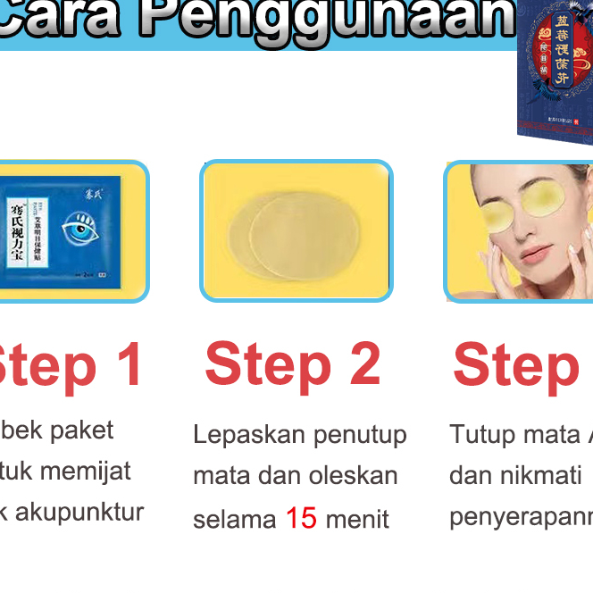 CUCI_GUDANG [100% Asli] Penutup mata,Tambalan Mata Herbal 20PCS,Koyo mata,penutup mata bajak laut , 