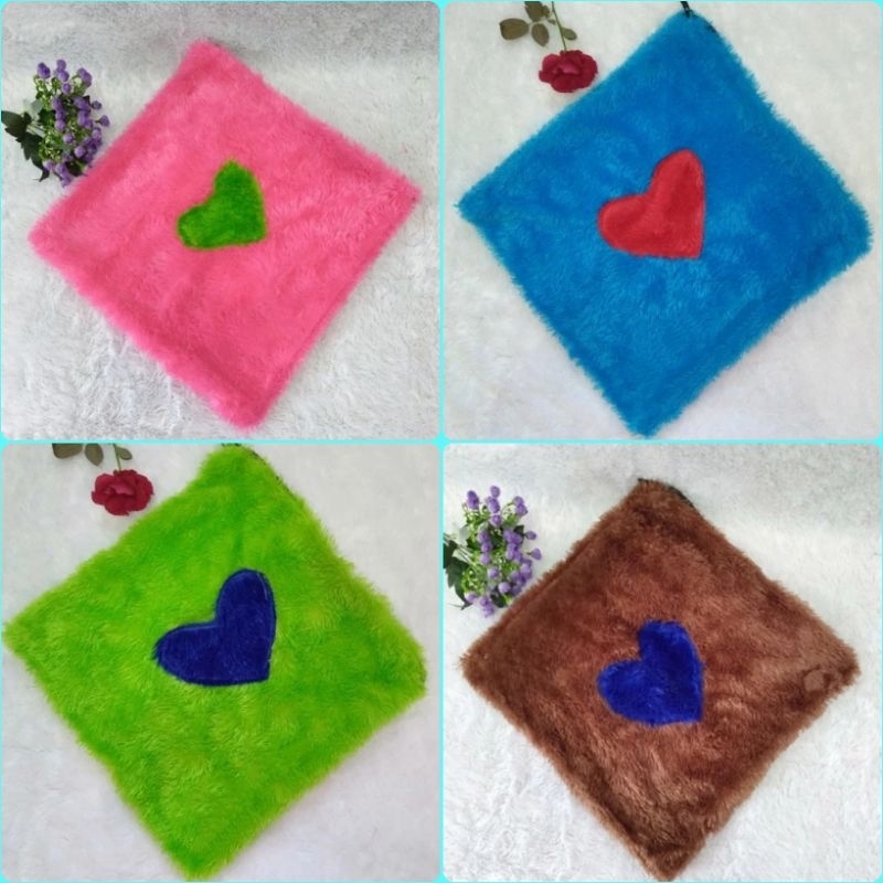 Sarung Bantal Sofa Bulu Sarung Bantal Kursi Sofa Sarung Bantal Bulu Rasfur Uk 40x40cm Sarung Bantal 