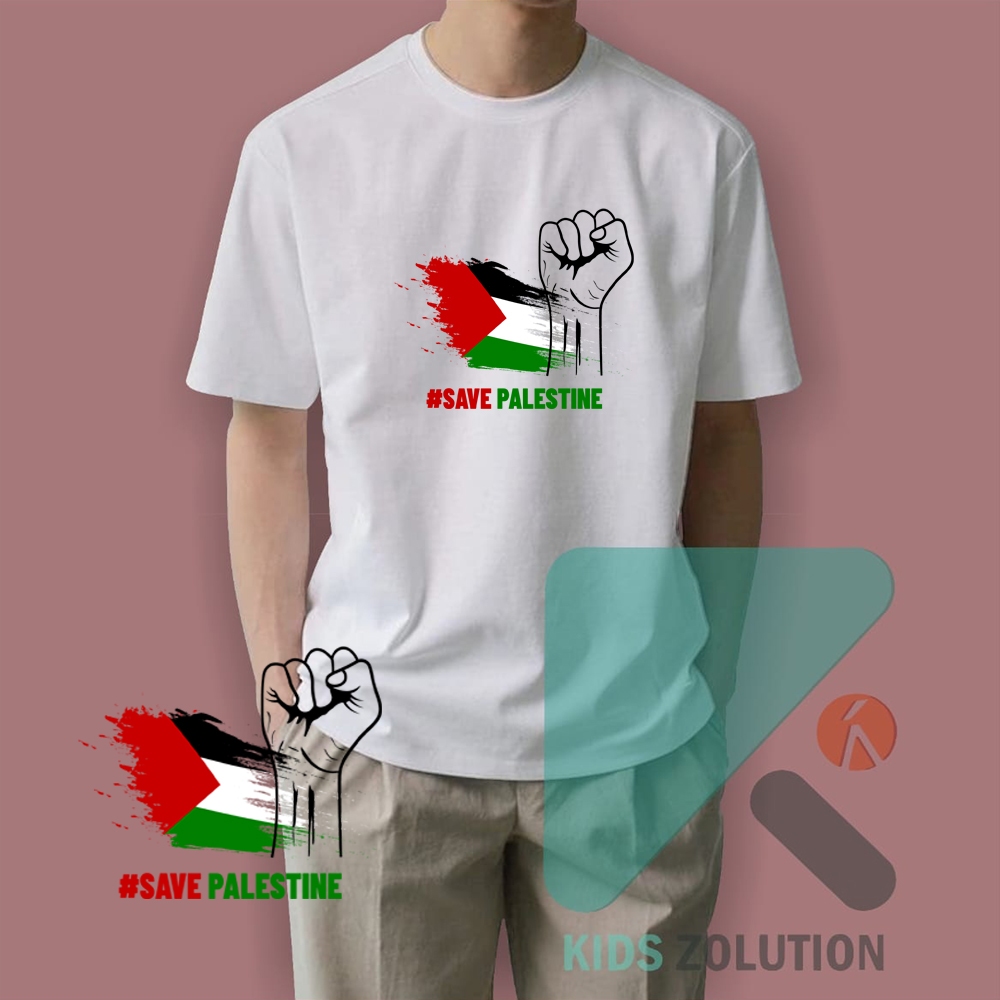 KAOS PALESTINA PRIA / KAOS SAVE PALESTINA / KAOS SAVE PALESTINE / KAOS ISLAMI PRIA