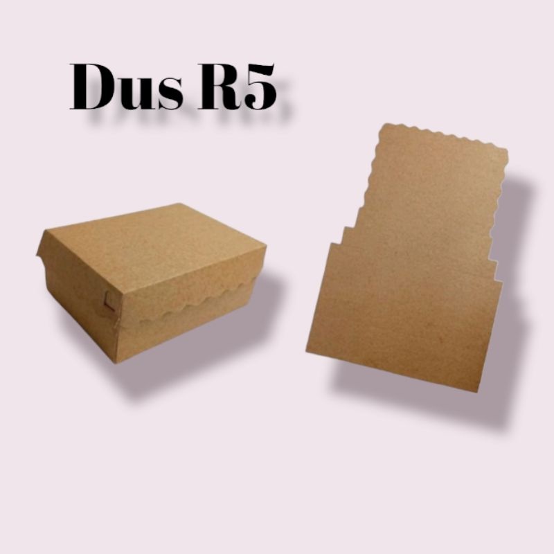 [R5] DUS JAJAN HAJATAN R5 SNACK COKLAT KRAFT BERKATAN ISI 4 ISI 5 KOTAK KARDUS JAJANAN