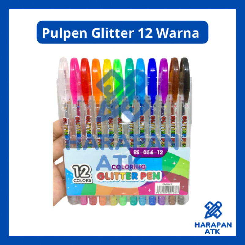 

PULPEN GLITTER 12 WARNA