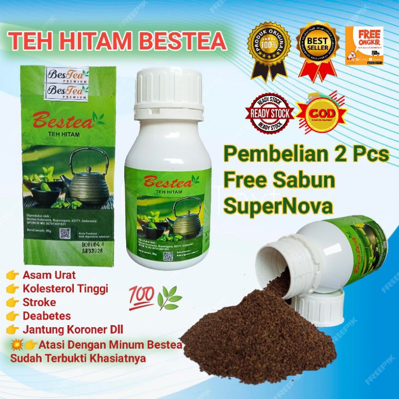 

BESTEA TEH HITAM Isi 40gram Dan 80gram ✓✓FREE SUPERNOVA