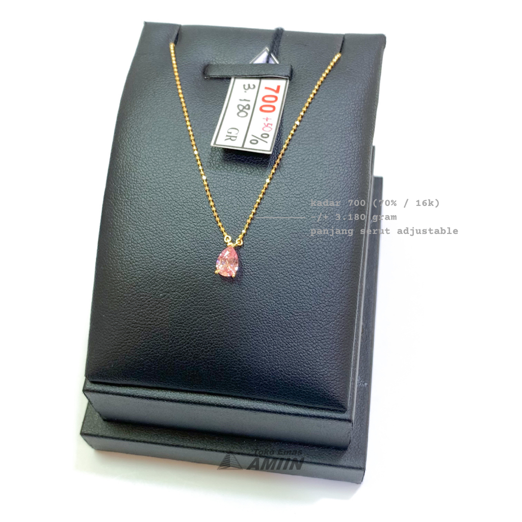Toko Emas Amiin Kalung Emas Asli AYU Kadar 700 (70% / 16K) 3.180 Gram - Biji Lada Sabito Serut Adjus