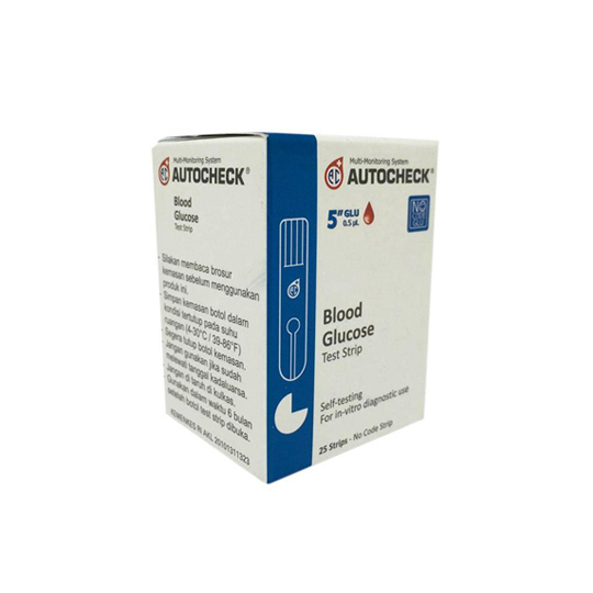 Strip Refill Autocheck Glucose Isi 25 Strip / Gula Darah / Glukosa Darah