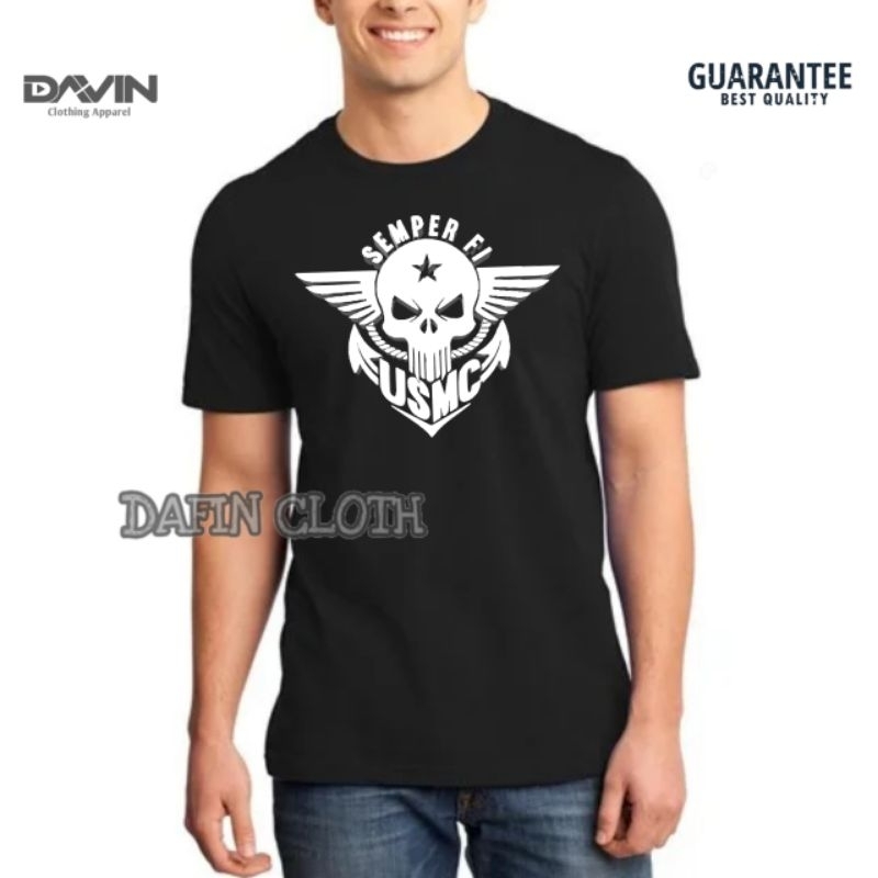 Kaos Pria Baju Tshirt USMC Semper FI