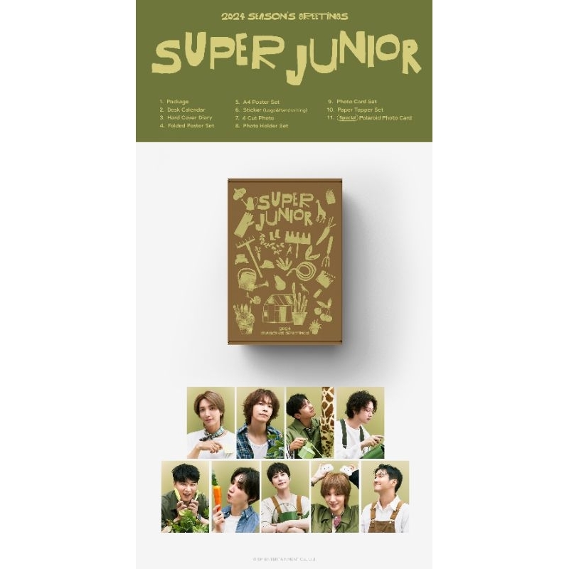 [Ready Stock] SUPER JUNIOR 2024 Season's Greetings Leeteuk, Heechul, Yesung, Shindong, Eunhyuk, Dong