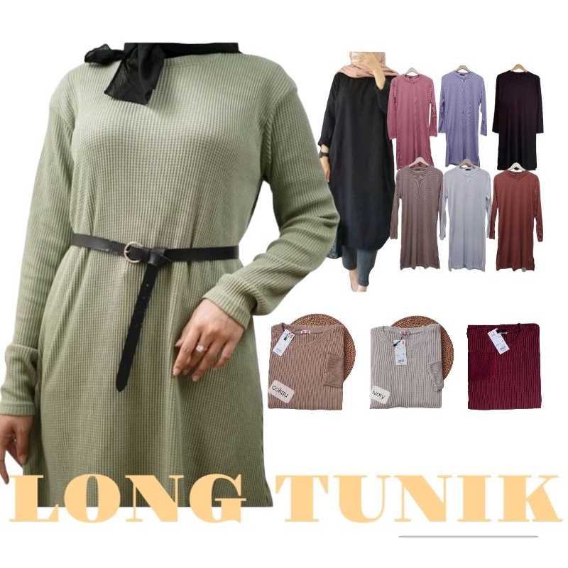 TUNIK WANITA PREMIUM /TUNIK WANITA WAFFLE UNIQLO