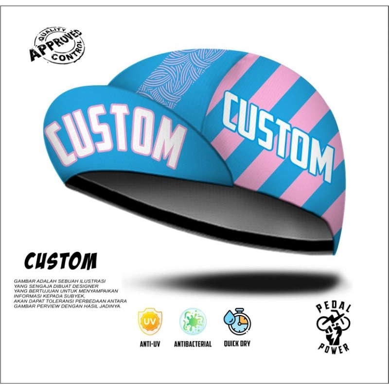 CUSTOM CYCLING CAP | TOPI SEPEDA