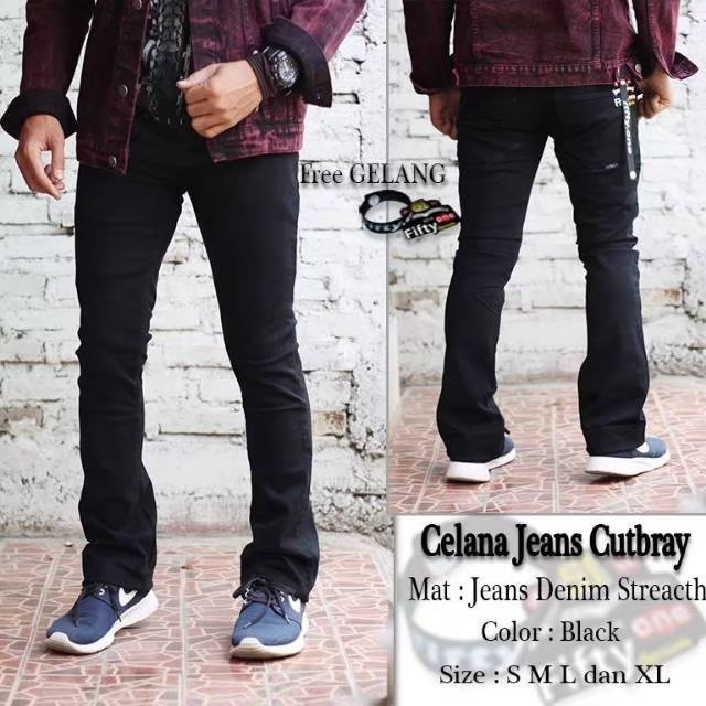 Terlaris Celana Jeans Cutbray Pria / Celana Jeans Original / Celana Semi Cutbray Pria - Celana Jeans