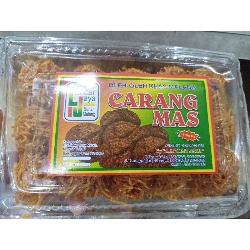 

Carang Mas Lancar Jaya Malang/kripikcarangmas/oleh-olehkhasmalang