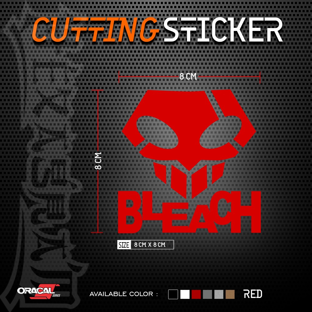 Cutting Sticker Anime BLEACH Logo | Stiker Cutting Anime Logo Bleach