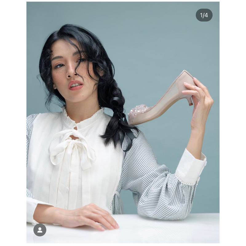 Ittaherl jewel 40mm pointy heels lilac 39