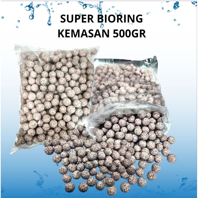 Media Filter Kolam Aquarium SUPER BIO RING 500GR
