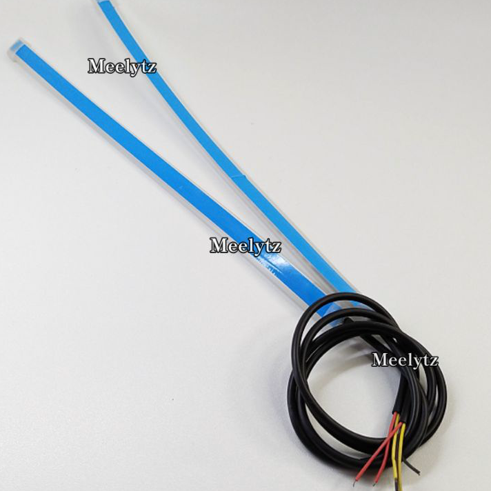 Diskon Sepasang Lampu LED Alis slim DRL Fleksibel waterproof 30cm, 60cm 2 warna running Headlamp mot