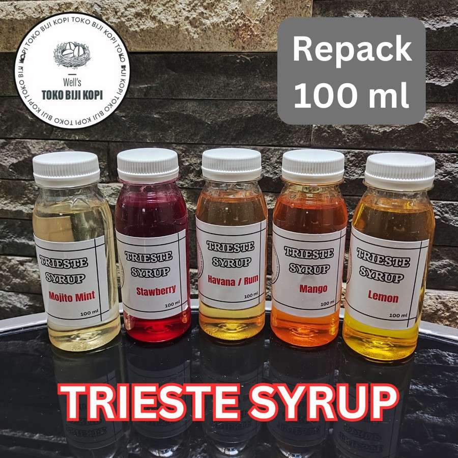 

TRIESTE SYRUP REPACK 100ML FLAVOURED SYRUP / SAMPLE TRIESTE SIRUP