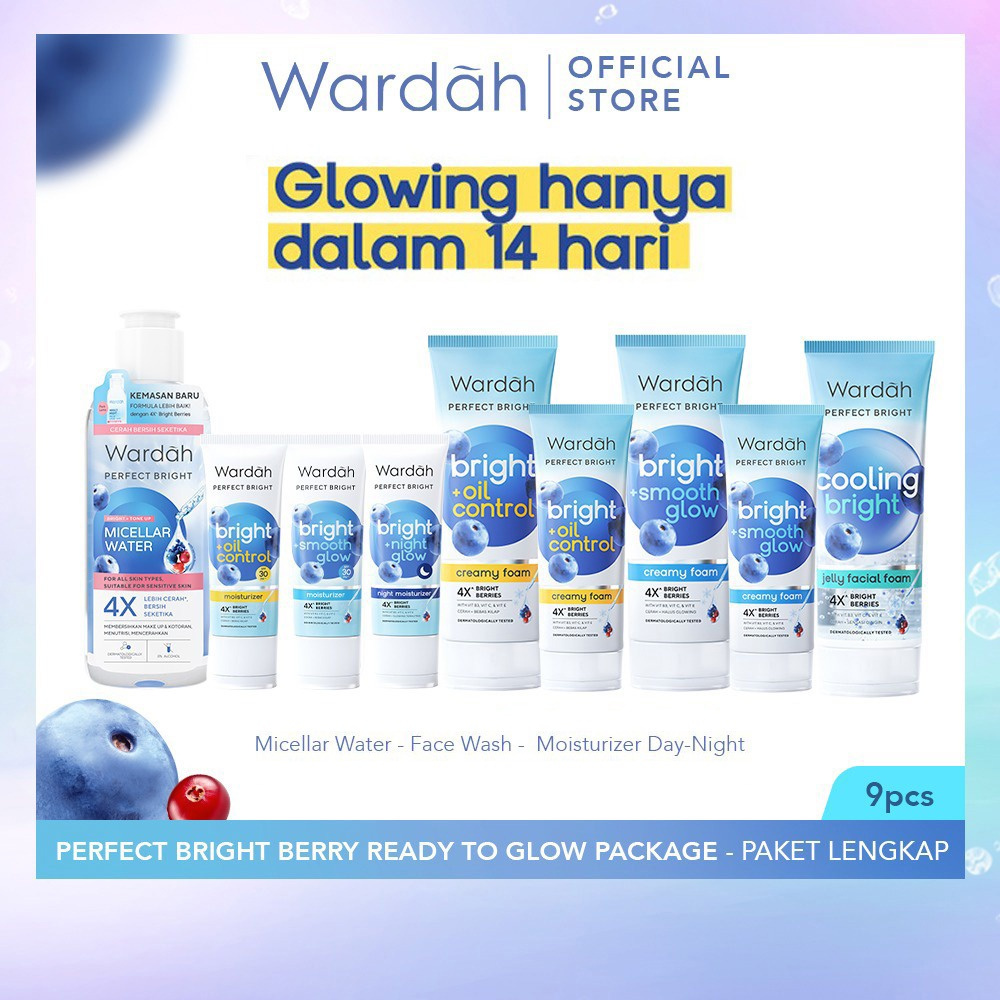 Wardah Perfect Bright Series | Perfect Bright Facial Foam | Perfect Bright Micellar Water | Serum Wa