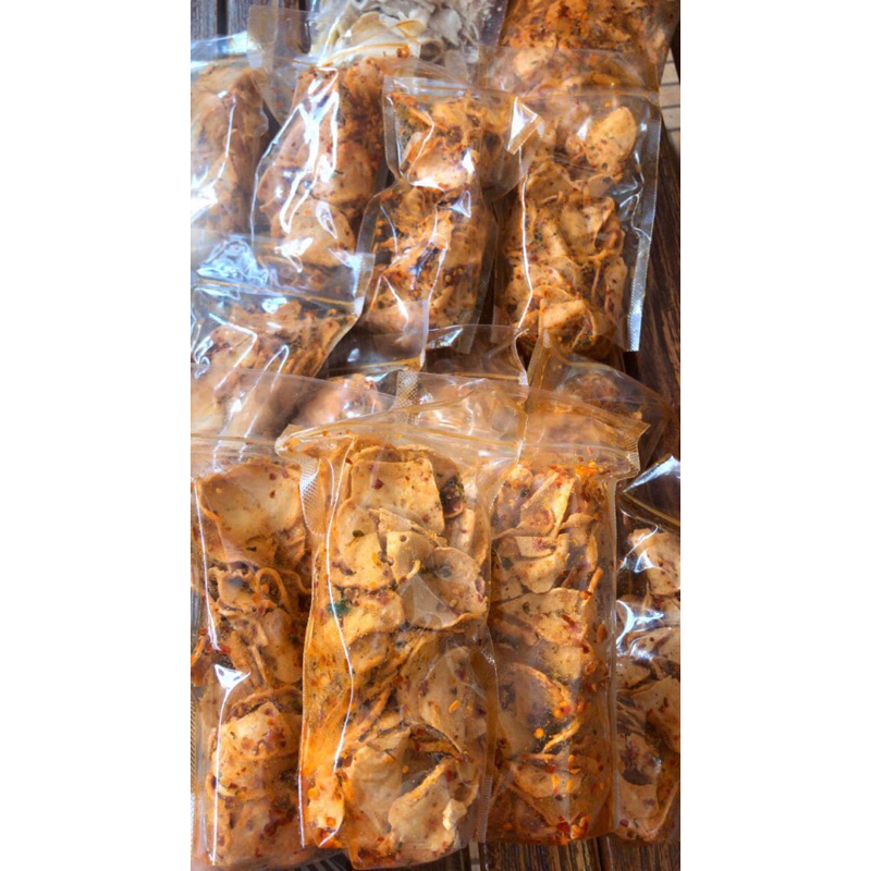 

BASRENG BULAT KOIN CIKRUH ORI DAN PEDAS ASIN// BASRENG DAUN JERUK MANTUL 100gr Pouch